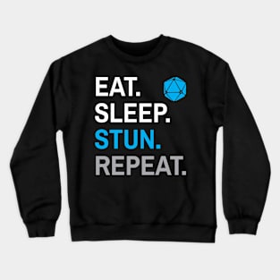 D&D Monk Eat Sleep Stun Repeat Crewneck Sweatshirt